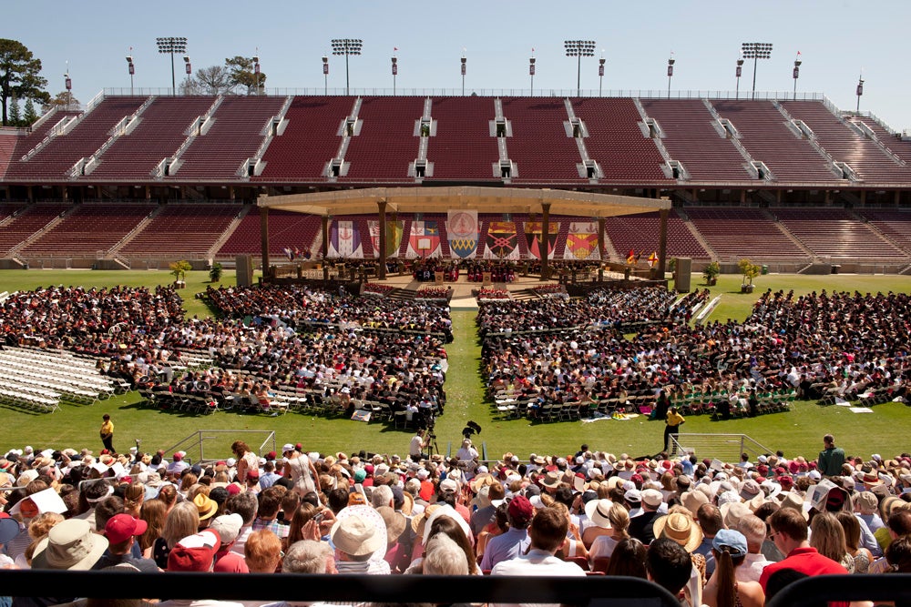 Stanford's Commencement is held in Stanford Stadium.