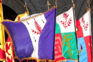 Commencement flags